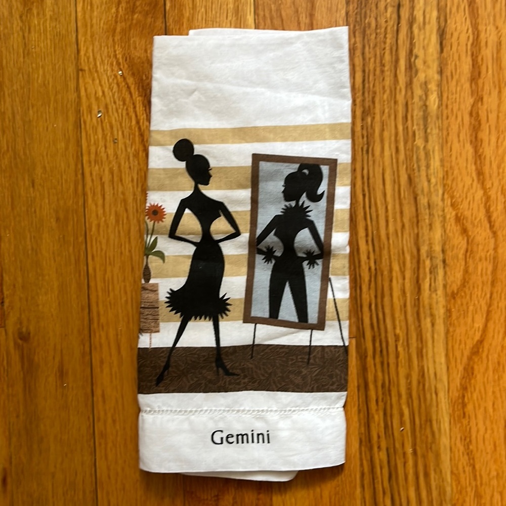 Gemini  Astrology Girls kitchen towel